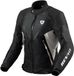 REV'IT! Control H2O Dames Motorjas - Zwart/Zilver - Maat 40