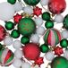 vidaXL Kerstballenset - 88 st - Rood, groen en wit - Ø 6 cm - Kunststof
