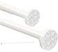 Télescopique en acier inoxydable réglable, 100-290 cm, pour salles de bain