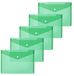 HERMA 20053 documenthoezen A5 transparant groen, 5 stuks