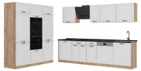 Vicco R-Line keukeneenheid Blanc rustiek/Goudkleurig Eiken 180 cm sans plan de travail