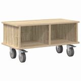 vidaXL TV Stand 68.5 x 35 x 35 cm Sonoma Oak Engineered Wood