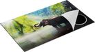 Chefcare Inductie Beschermer Olifant in het Water - 90x55 cm - Afdekplaat Inductie - Kookplaat Beschermer - Inductie Mat