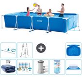 Intex Rechthoekig Frame Zwembad - 450 x 220 x 84 cm - Blauw