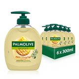 Palmolive Naturals Zeep, melk en honing, 6 x 300 ml, vloeibare zeep voor alle huidtypes, handzeep, vloeibare handzeep