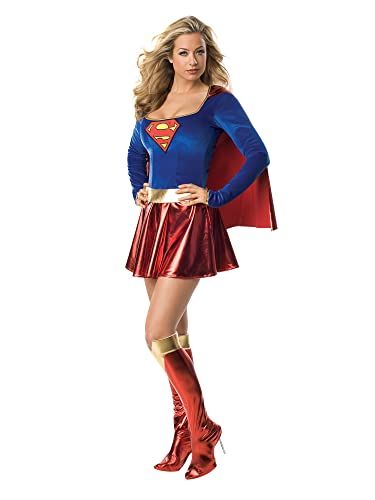 Rubie's Official Women's Supergirl Dress, Adult - Size 8-10 (Small)