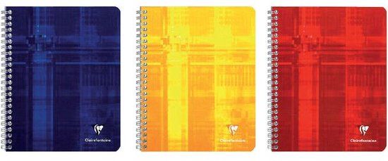 Clairefontaine Schrift A4 Lijn 100 Pagina's 90gr Assorti | 10 Stuks