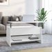 Maison Exclusive - Table basse, blanc laqué, 80x50x40 cm, panneau de particules