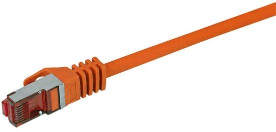 LogiLink CQ2078S RJ45 Netwerkkabel, patchkabel CAT 6 S/FTP 5.00 m Oranje Vlambestendig, Snagless 1 stuk(s)