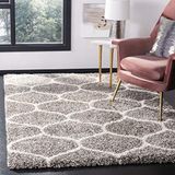Safavieh Shaggy tapijt, SGH280, geweven polypropyleen, grijs/ivoor, 160 x 230 cm