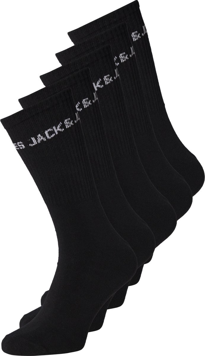 Jack & Jones JACK&JONES JACBASIC LOGO TENNIS SOCK 5 PACK Heren Sokken - Maat ONE SIZE