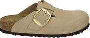 Birkenstock BOSTON BIG BUCKLE NUBUK - Dames slippers - Wit/beige - Maat 41