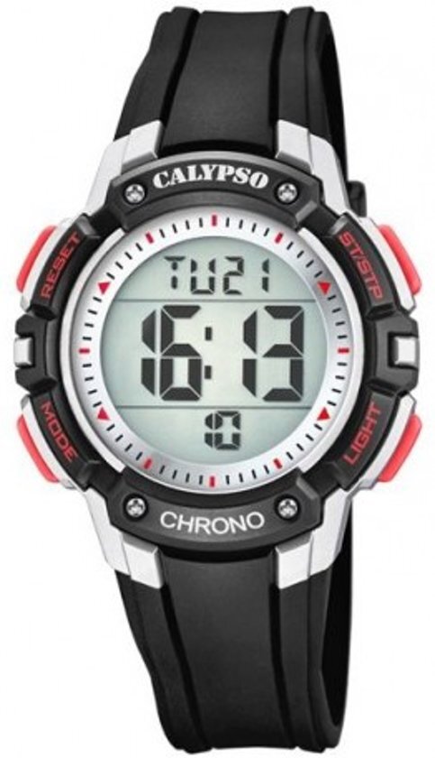 Calypso K5739/4 Digitaal Kinderhorloge - Polshorloge - Kunststof - Zilverkleurig - Ã˜ 36mm