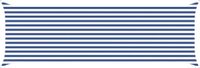 vidaXL Zonneschaduwzeil blauw en wit 2 x 6 m 100% polyester oxford