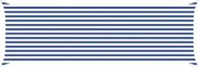 vidaXL Zonneschaduwzeil blauw en wit 2 x 6 m 100% polyester oxford