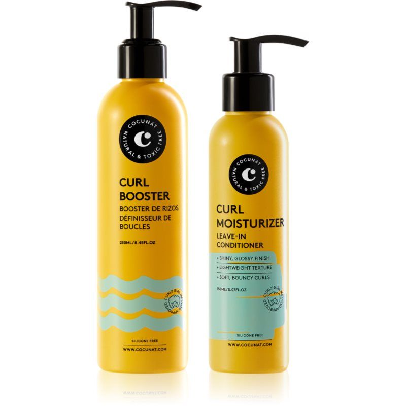 Cocunat Curly Method Perfect Curls in 2 Steps Moisturizer Leave-in and Curl Booster