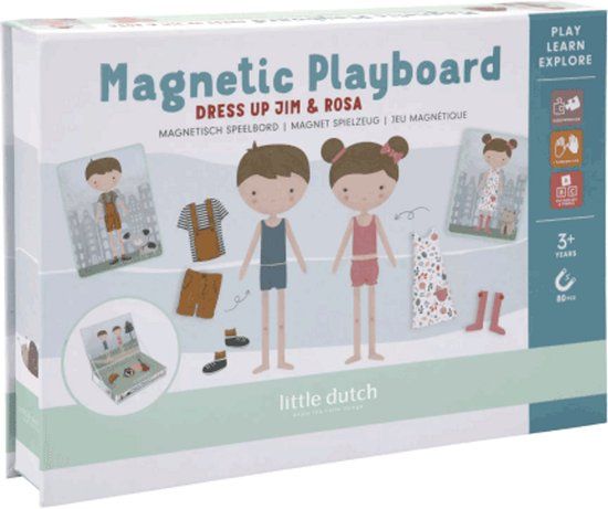 Little Dutch Magnetisch speelbord Jim & Rosa FSC