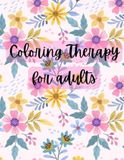 Coloring Therapy For Adults: Relaxing Coloring Book