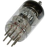 EAA/EB Siemens EAA/EB 91 = 6 AL 5 Elektronenbuis Dubbeldiode 420 V 9 mA Aantal polen: 7 Fitting: Miniatuur 1 stuk(s)