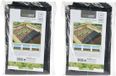 Pro Garden Gronddoek/worteldoek - 2x - anti onkruid - tuin - 100 x 1000 cm - zwart