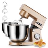 Merkloos Keukenmachine deegkneedmachine - Kneedmachine met roerhaak - 1500 W - 4,5 en 5,5 liter - Goud