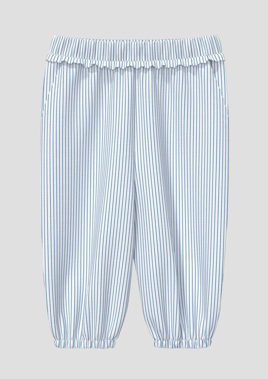 s.Oliver Gestreepte Casual Broek Lichtblauw