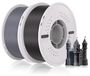 PLA filament, 2 pièces, noir/gris, 1,75 mm, pour A1/A1 Mini/X1/P1