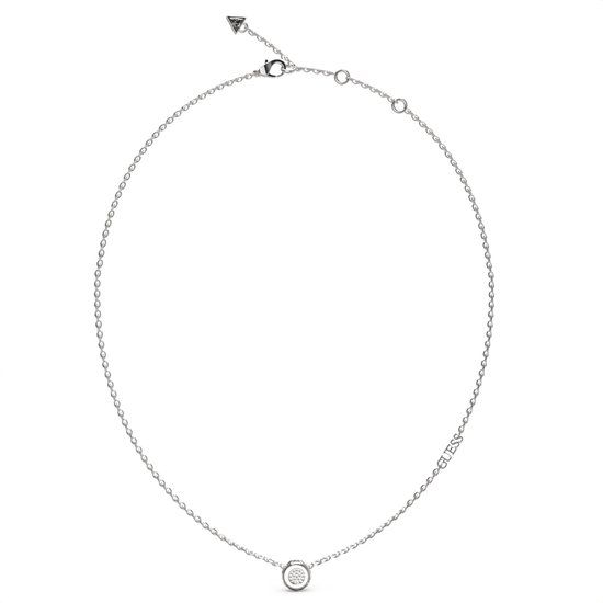 GUESS Stylish Guess Coin Necklace Rhodium zilverkleurig