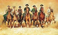 Your Decoration B.V. Kunstdruk Renato Casaro - The magnificent Seven 138x85cm