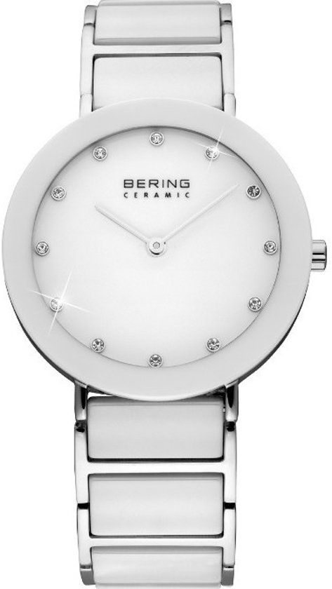 Bering BERING Ceramic 11435-754 - Horloge - Staal Keramiek - Zilverkleurig Wit - Ø 35 mm