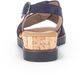 Gabor Dames Platte Sandalen Blauw Imitatieleer