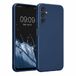 kwmobile metallic telefoonhoesje van TPU - geschikt voor Samsung Galaxy A14 5G - Flexible case voor smartphone - In metallic blauw