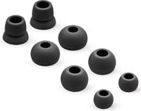 MMOBIEL Siliconen Oordopjes set voor Powerbeats 2 / 3 Wireless (ZWART) hoofdTelefoon 4 Paar