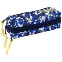 SONIC CITY - Klein etui voor kinderen, ideaal voor kinderen op schoolleeftijd, comfortabel en veelzijdig, kwaliteit en duurzaamheid, 22 x 6 x 8,5 cm, Blauw, M, Casual