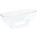 Plastic COUBI Plastic transparante ovale bloempot 36 cm met verhoogde bodem