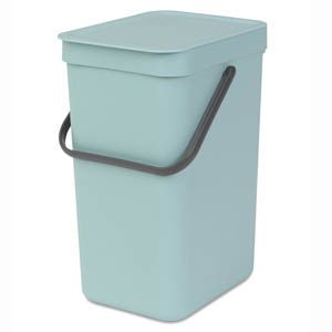 Brabantia Sort & Go Prullenbak - 16 liter - Mint