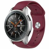 Qubix - Bracelet de sport en caoutchouc - Bordeaux - adapté pour Huawei Watch 5 - 46mm