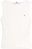 Tommy Hilfiger Dames Tanktop L Wit Viscose/Elastaan