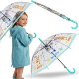 sarcia.eu Bluey Kinderparaplu Transparant Mint