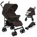 Merkloos Buggy Kinderwagen lichtgewicht - Inklapbaar - 7 kg - Zwenkwielen met vering