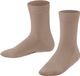 FALKE Family katoenen sokken voor kinderen in maat 35-38, effen beige