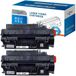 HP Cartouche de toner pour P2050/P2055/P2055d/P2055dn/P2055x, CE505X, set de 2, noir