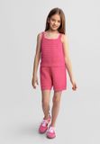 Minoti Meisjes Jumpsuit Gehaakt Roze - Katoen