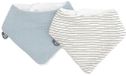 DOMIVA Verpakking met 2 bandana slabbetjes - Muslin - Vintage Blue Stripes