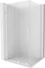 Mexen Velar L cabine de douche coulissante 100 x 75 , verre dépoli, blanc