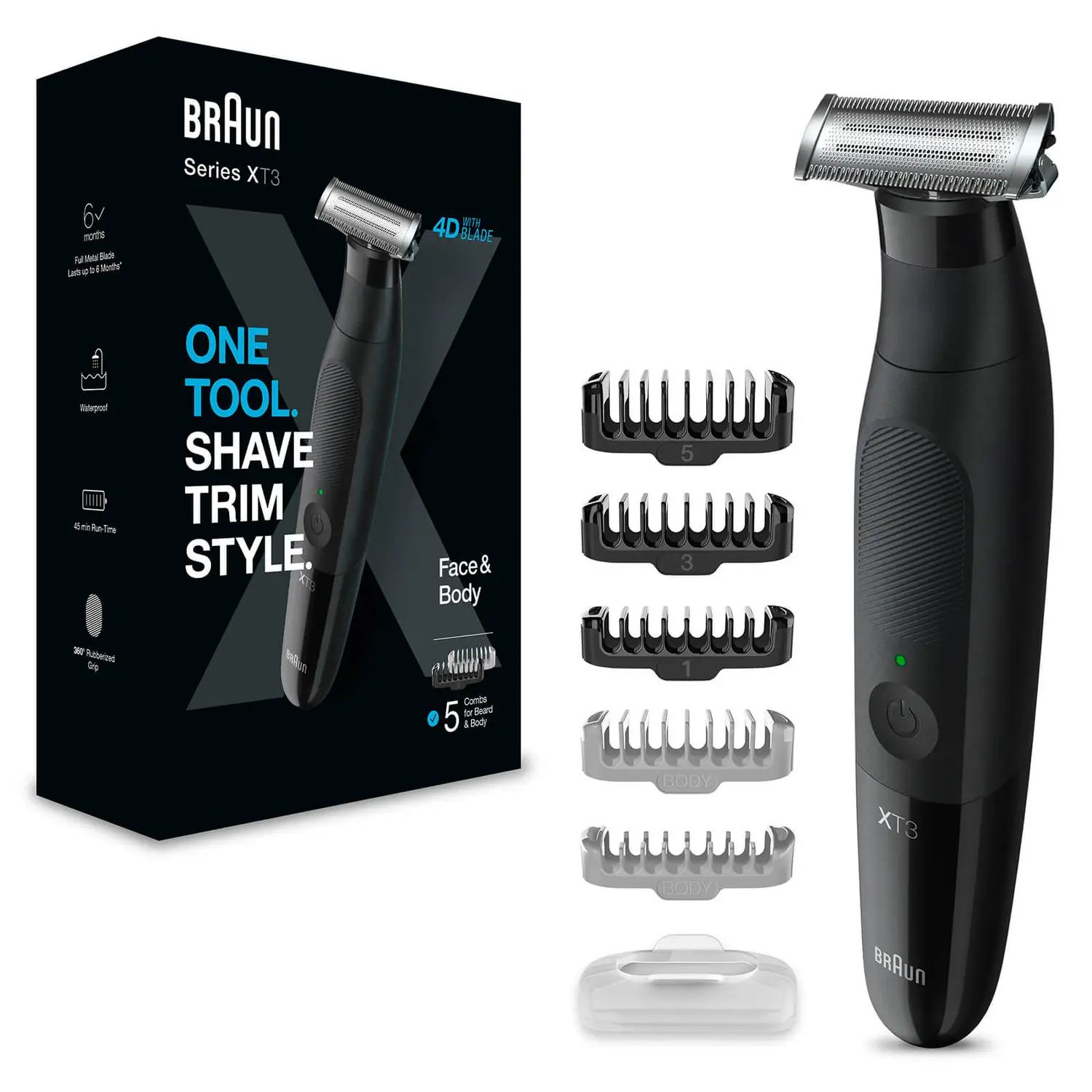 Braun Series XT3200 - Zwart - Trimmer voor het hele lichaam