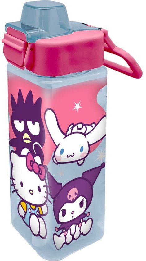 Kids Licensing Hello Kitty Kinder Drinkfles met Tuitje – 500 ml – Blauw / Roze