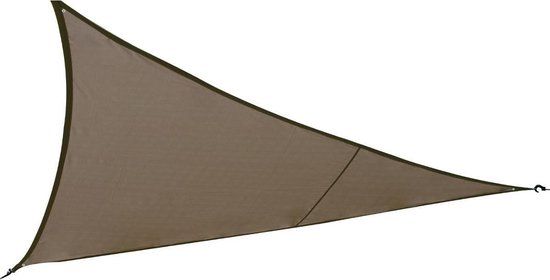 Hespéride Schaduwdoek/zonnescherm Curacao driehoek taupe waterafstotend polyester - 3 x 3 x 3 meter - Terras/tuin zonwering
