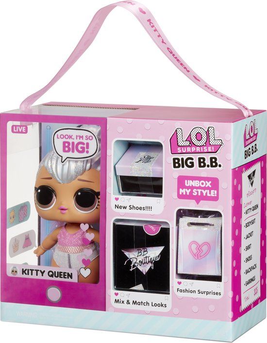 L.O.L. Surprise! Big B.B. Doll Kitty Queen - Babypop - 4+ jaar
