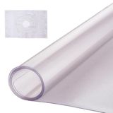 VEVOR Kunststof tafelkleed, 1067 x 1524 mm, dikte 1,5 mm, rechthoekig tafelkleed, waterdicht, gemakkelijk te reinigen, voor bureau, eettafel, nachtkastje, plastic tafelbescherming
